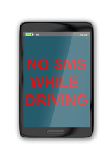 No SMS While Driving concept
