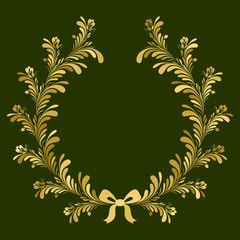 Golden wreath