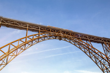 the high muengstener railway bridge in germany