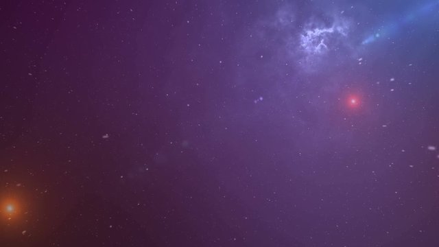 Abstract galaxy travel background. CG animation of the flight into the deeps of space. Seamless looping animation.