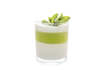 Mint panna cotta