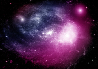 galaxy in a free space