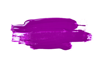 Smudged splash of paint isolated