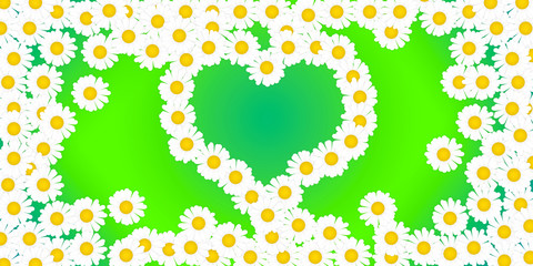 greeting with flowers