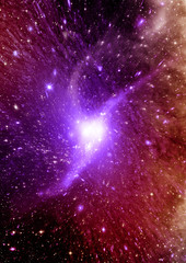 galaxy in a free space