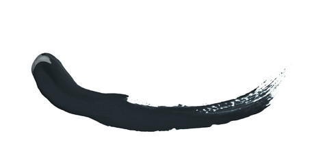 Line stroke of paint isolated