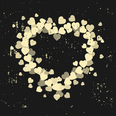 Abstract vector heart . Element for frame. Vector illustration for Valentines Day. Love concept. Cute happy wallpaper. Good idea for your Wedding. Romantic Lovely Frame Design