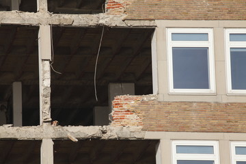 Bürohaus, Fenster, Abrißhaus