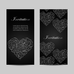 Set of vercal banners