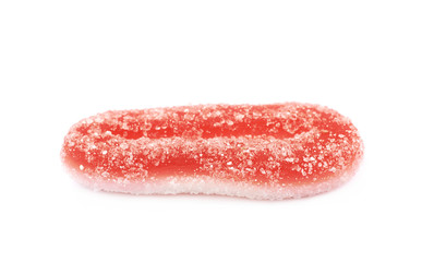 Round jelly candy isolated