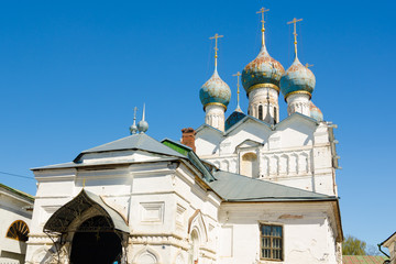 Fototapeta na wymiar Old church near Rostov Kremlin. Rostov, Yaroslavl oblast, Russia.