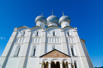 Fototapeta na wymiar Assumption Cathedral in Kremlin of Rostov, Yaroslavl oblast, Russia.