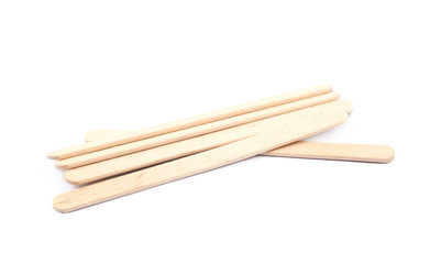 Medical test wooden stick isolated