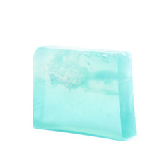 Handmade bar of soap isolated