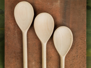 Wooden Kitchen Mixing Spoons Utensils