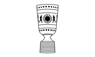 Pictogram - German Cup Trophy - Vektor - Deutscher Fussball Pokal