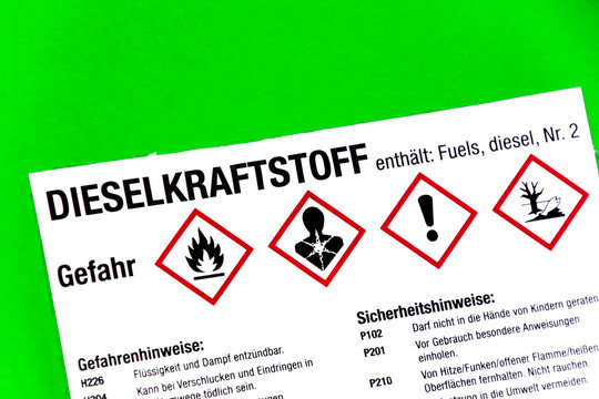 Gefahrgutkennzeichnung Dieselkraftstoff