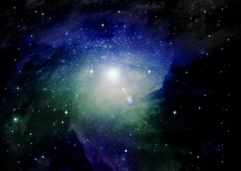 Fototapeta premium galaxy in a free space