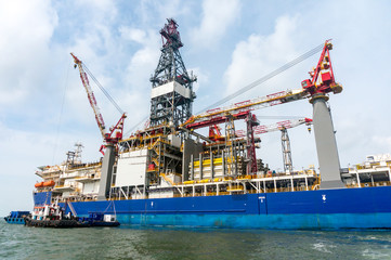 Oil Drilling Ship