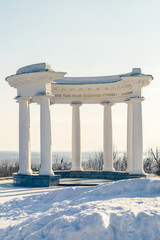 White Rotunda, Poltava, Ukraine. Іt was built on the spot, which during the battle of Poltava was...
