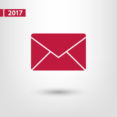 Envelope Mail icon, vector illustration. Flat design style