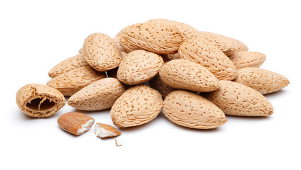 Almond nut isolated