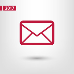 Envelope Mail icon, vector illustration. Flat design style