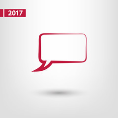 Speech bubble icons black icon, vector illustration. Flat design style