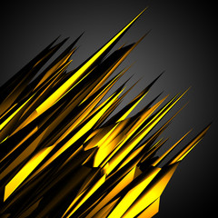 Gold black poligon motion futuristic background