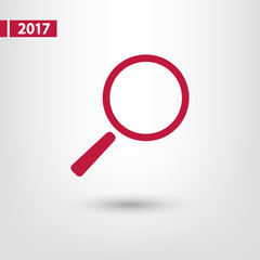 Search  icon, vector illustration. Flat design style