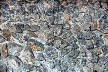 Stone wall and foundation