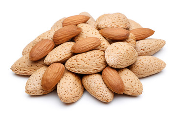 Almond nut isolated