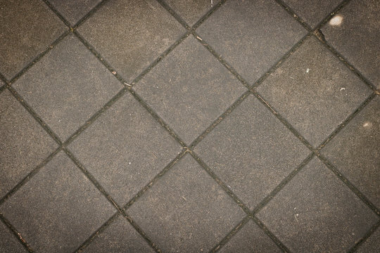 Tile stone on the floor at outdoor
