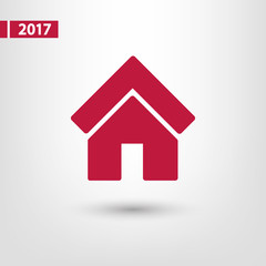 house icon, vector illustration. Flat design style