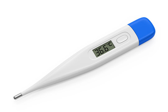 Premium Photo  Medical electronic thermometer on a black