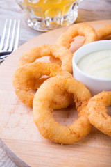 Fried squid rings