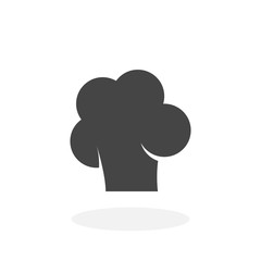 Chef cap Icon. Vector logo on white background