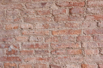 brown  brick wall for background or texture