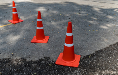 Plastic orange cone