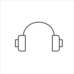 Obraz premium headphones icon on white background