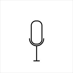 microphone icon on white background