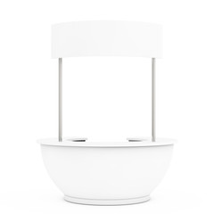 Blank Promotion Stand. 3d Rendering