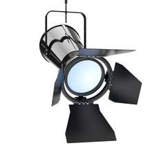 Metal Modern Spotlight Suspend from Ceiling. 3d Rendering