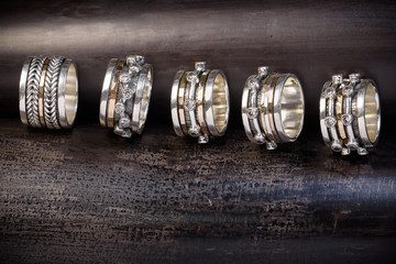 Handmade silver spinner ring_the workshop collection 