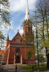 Ewangelicko-augsburski kościół św. Szczepana w Toruniu, Polska - obrazy, fototapety, plakaty