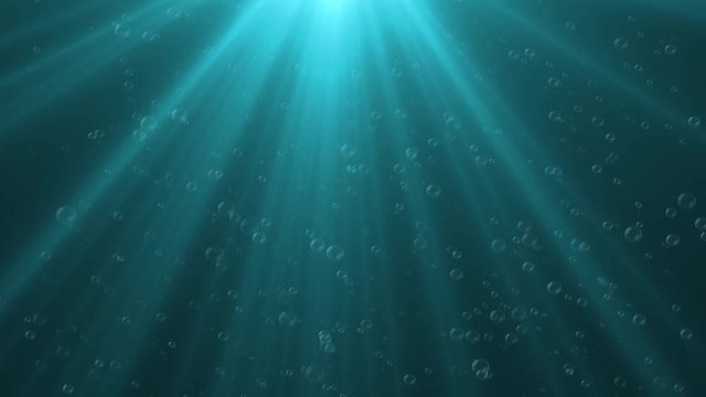 Loop Blasen steigen im Wasser auf abstrakter Hintergrund