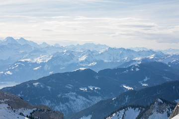 Berge beim Pilatus in der Schweiz