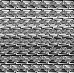 Spiral triangle seamless pattern. Optical illusion. Vector