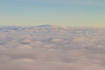 Beautiful cloudscape from sky aerial view. Beauty of nature view