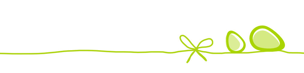 Ostern Band Banner Schleife Ei Osterei Grün Hintergrund Vektor